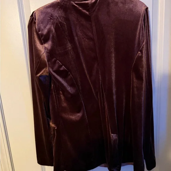 NWT Maurices Rich Velvet Double-Breasted Blazer - Picture 2 of 2
